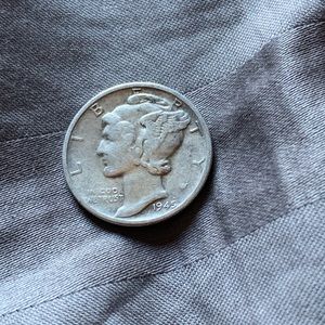 1945 United States Mercury head dime
